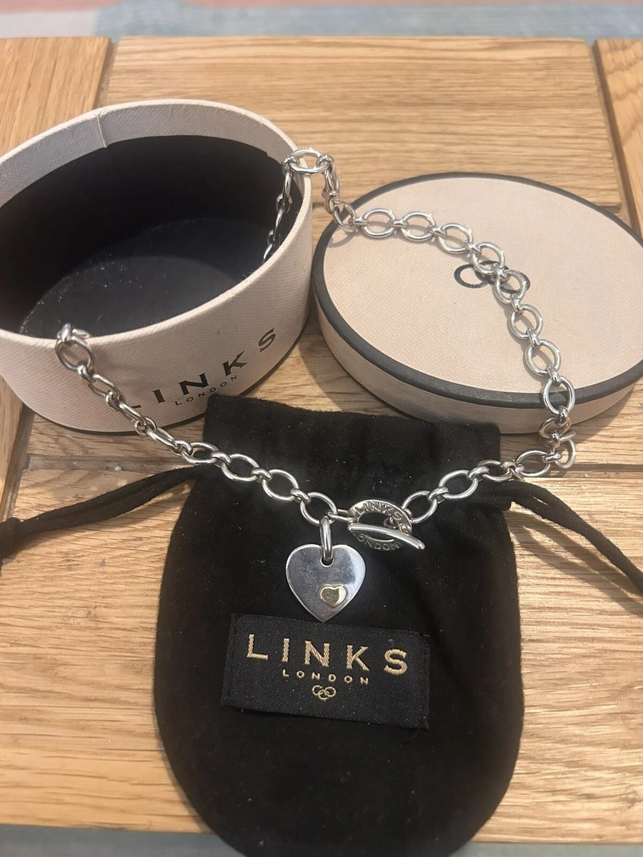 Stunning Links of London Interlocking Rings Necklace, Sterling Silver and  Rose Gold Vermeil, Hallmarked, Stamped, New Condition, 45cms - Etsy