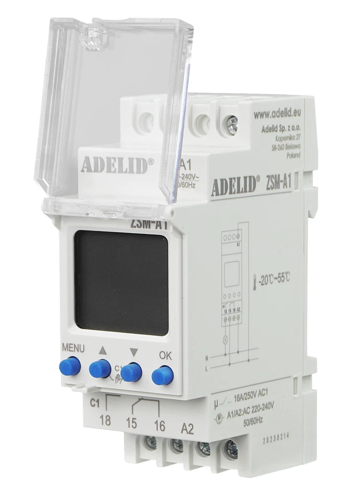 Astro Zeitschaltuhr Astronomische Digitale Timer für DIN Hutschiene 230V - Bild 3 von 4
