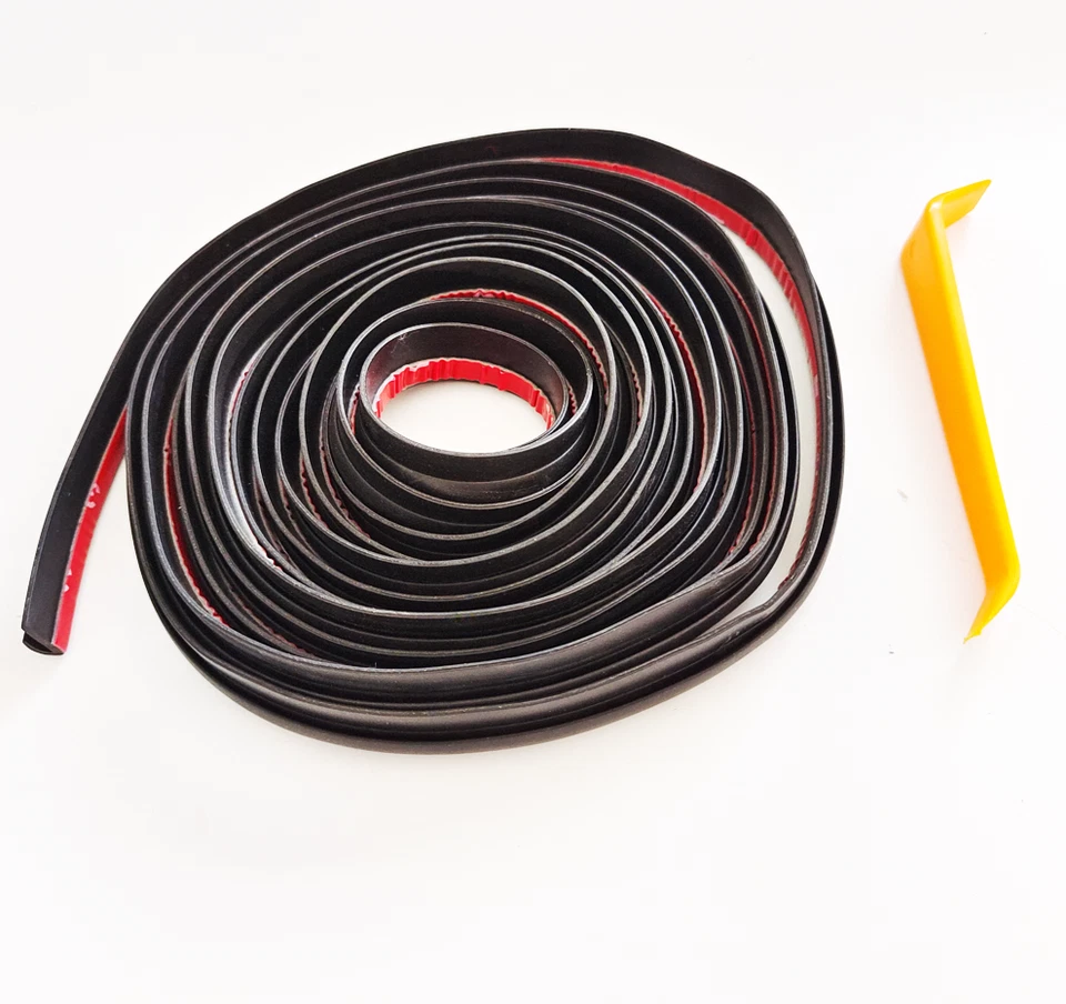 Универсальные звукоизоляционные уплотнительные полоски для окон дверей автомобилей типа V 13 футов - Изображение 2 из 4