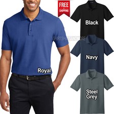 TALL Mens Stain Release Polo Shirt Wrinkle and Shrink Resistant LT-4XLT NEW 