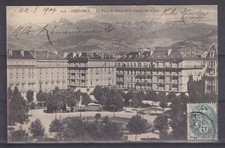 CPA Grenoble dpt 38 La Place V. Hugo et la Chaine des Alpes réf 510