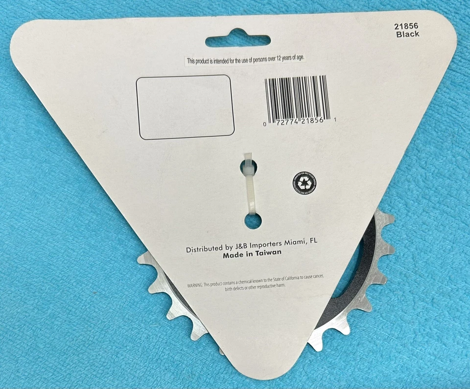 BLACK OPS BMX 25 TOOTH SPROCKET 3 PC CRANK CHAINRING BLACK MICRO DRIVE 6061-T6 - Image 4 of 4