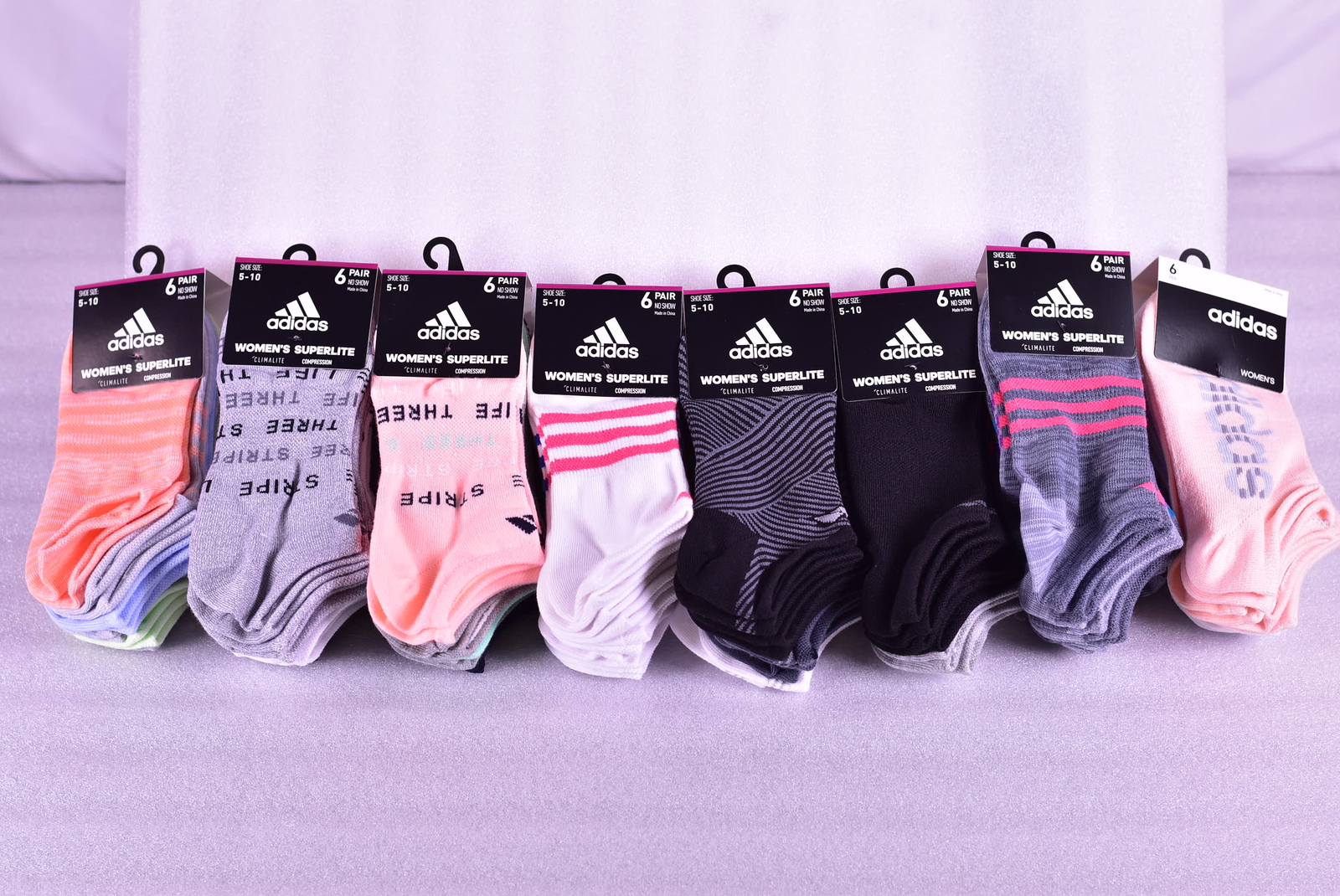 adidas superlite no show socks women's