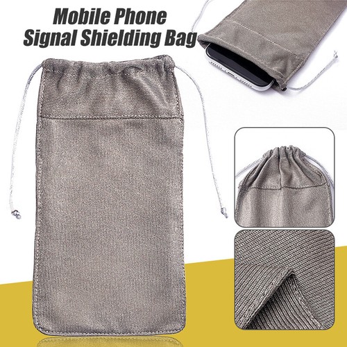 Silver Fiber Radiation Protect Phone Pocket Shield Radiation Bag Aluminium Pouch - Picture 2 of 13