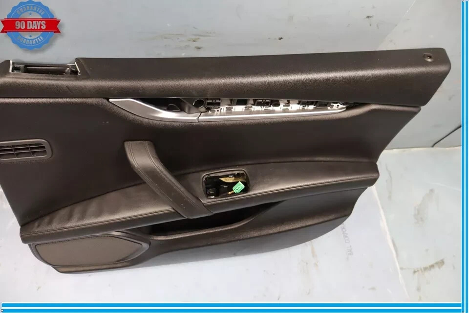14-17 Maserati Ghibli Front Right Passenger Side Interior Door Panel Black OEM