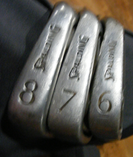 Vintage Mens Golf Set - 12 Clubs: Spalding woods + irons + putter; Hogan bag - Picture 10 of 14