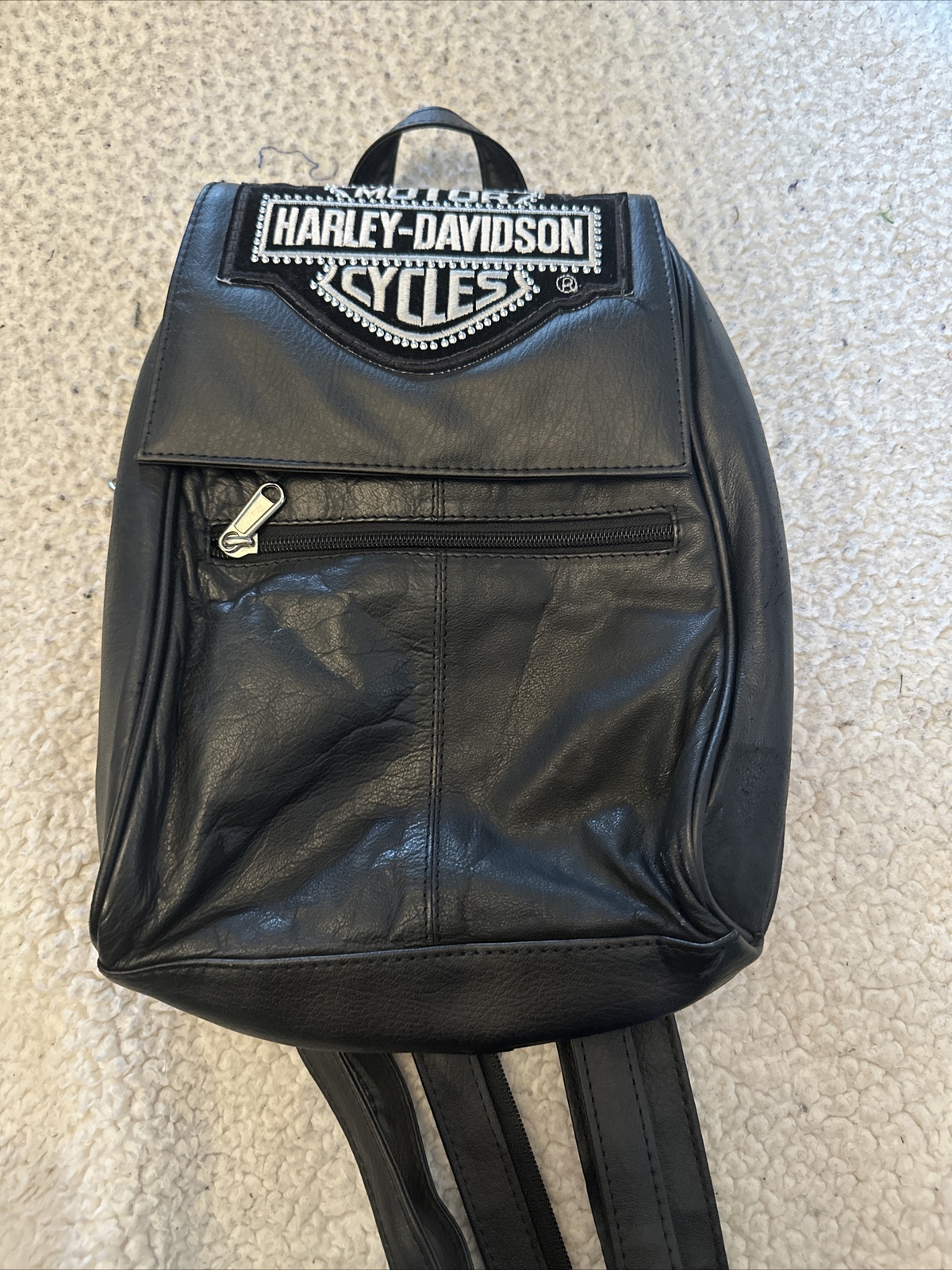 Harley Davidson Backpack purse genuine leather Gem
