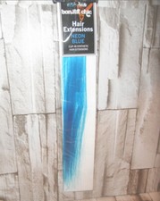NEW by BONITA CHIC, SYNTHETIC HAIR EXTENSION CLIP-IN, NEON BLUE 12" LONG  23