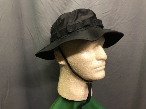 Military Boonie Hat Black Large Size 7 