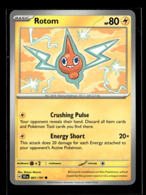 Pokemon Rotom 061/191 Surging Sparks Non Holo Common 4 Card Lot | eBay