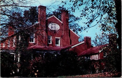 Herring Hall Inn Tea Room Virginia Natural Bridge Fall Autumn VNG UNP Postcard