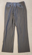 Banana Republic Trousers Mens 32x30 Non-Iron Tailored Slim Fit Pants Grey Preppy