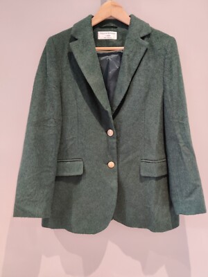 QVC Helene Berman Womens Wool Blend Single Breasted Blazer