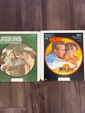 CED RCA VideoDiscs Bogart Hepburn The African Queen Paul Newman Hud Lot of 2