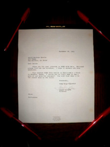 Stein Eriksen Signed/Autograph letter. 1982 Vintage.