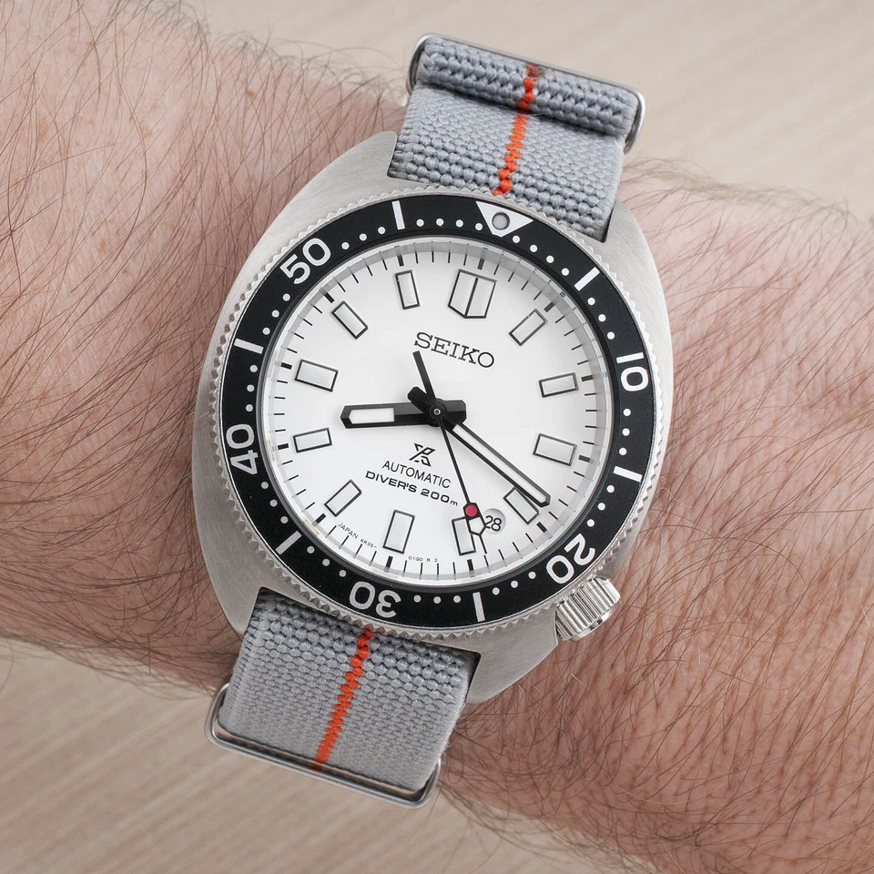 Pulseira de relógio elástica paraquedas náilon Marine Nationale substituição listrada MN - Imagem 2 de 4