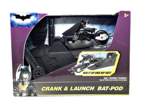 2008 MATTEL THE DARK KNIGHT BATMAN CRANK AND LAUNCH BAT POD Brand New! - Picture 1 of 4