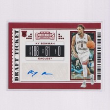 2019 Panini Contenders Draft Picks AUTO Red #102 Ky Bowman RC Rookie