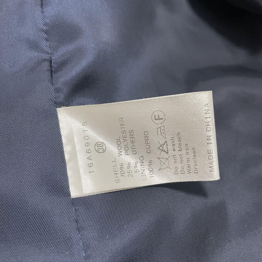 LE CIEL BLEU Wool Belted Coat Size US38 (M) Long Coat Black