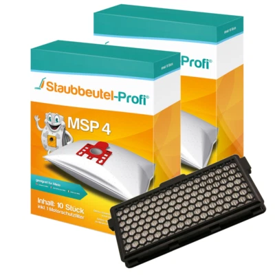 STAUBBEUTEL-PROFI 20 Staubsaugerbeutel, 1 Hepafilter geeignet für Miele Complete C3 Cat & Dog