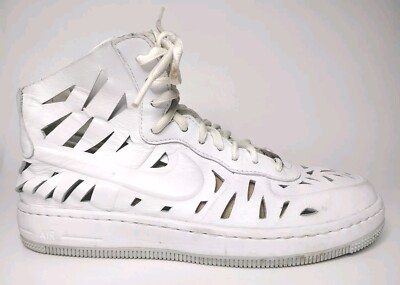 Nike Womens Air Force One Ultra Force Mid Joli White Leather Sz 8