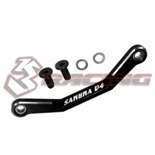 Puente de dirección de aluminio 3RACING SAK-D4819B/V2 1/10 RC D4 AWD RWD Drift Car - Imagen 2 de 4