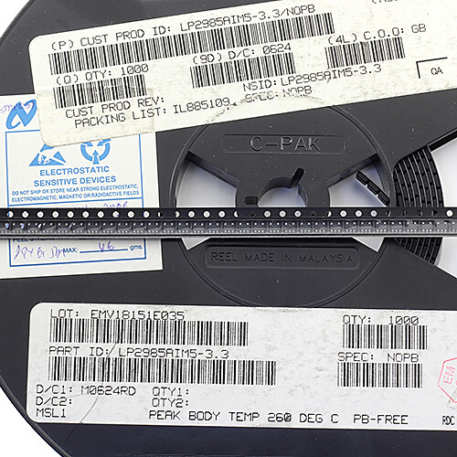 [50pcs] LP2985AIM5-3.3 LDO Reg 3.3V 150mA SOT23-5 - Picture 2 of 2