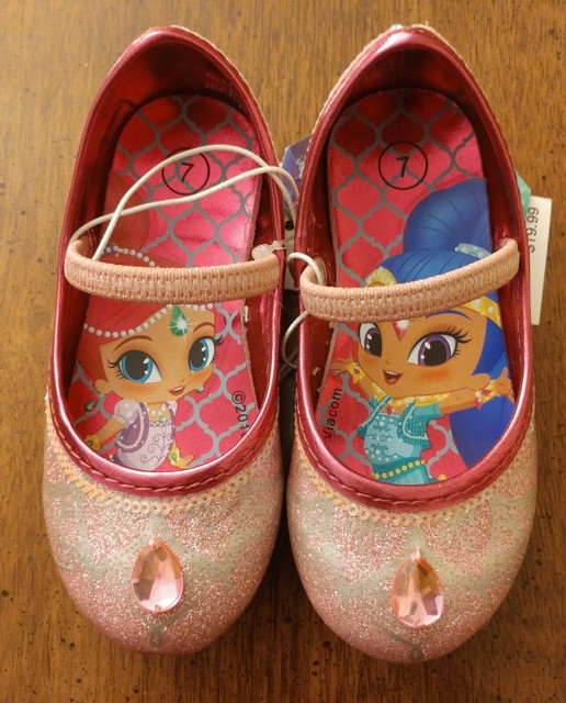 Nickelodeon Shimmer and Shine Youth Girl Yellow Sparkle Ballet Shoes Size 10 for sale online eBay