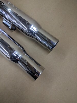 Python 3 Slash Cut Slip On Mufflers For 2000-2006 Harley-Davidson