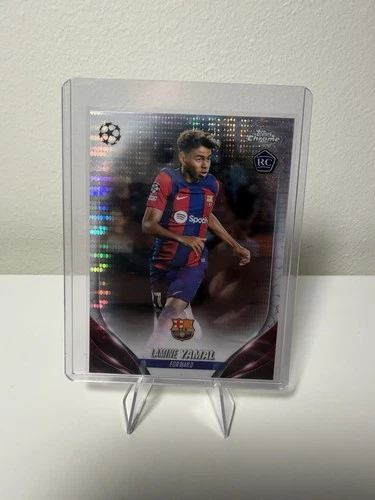 2023-24 Topps Chrome UEFA Club Competitions - Lamine Yamal #64 Prism Refractor