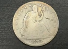 1876-S Seated Liberty Half Dollar - Centennial Date - VG Details on reverse