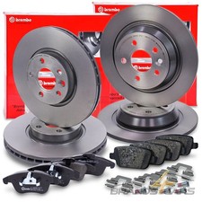 BREMBO BREMSSCHEIBEN +BREMSBELÄGE VORNE+HINTEN FÜR FORD GALAXY S-MAX WA6