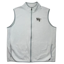 New without Tags Wake Forest League $68 Summit Gray Full Zip Vest READ size 2XL