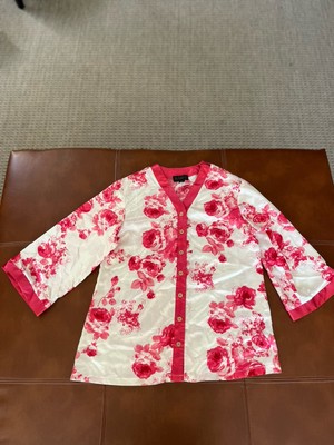 Iman Pink/White Floral Sz XS Loungewear