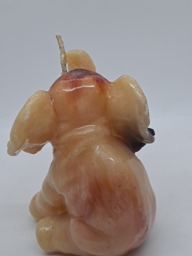 Vintage MCM 4.5" Elephant Molded Candle w/ Beady Eyes. Never Been Lit - Picture 4 of 8
