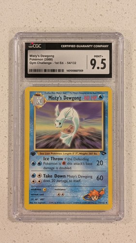 Misty's Dewgong (1st Edition) graded CGC 9.5 for sale on eBay