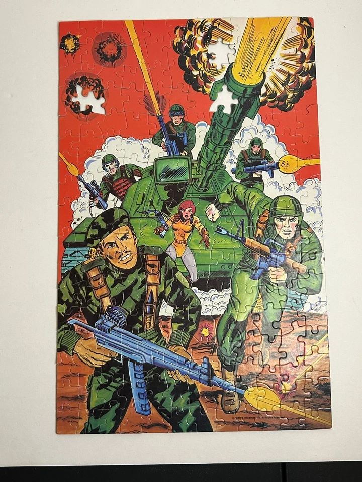 Vintage G.I. Joe 1982 Jigsaw Puzzle Near Complete - Missing 3 pieces - Image 2 of 4