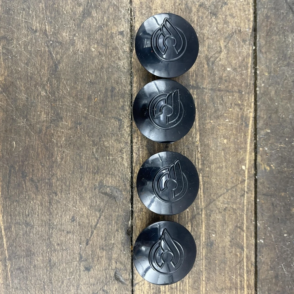 Cinelli Bike Handlebar End Caps Set of 4 Black Replacement Logo Plug Genuine - Image 4 of 4