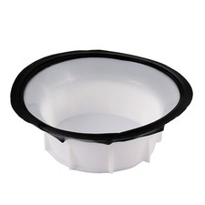 Household Bathroom Plastic Flood Toilet Stopper Insert 10cm Dia, White Black