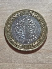 Turkey 1-Lira coin, 2018. KM# 1244, bimetallic. Mustafa Kemal Ataturk.