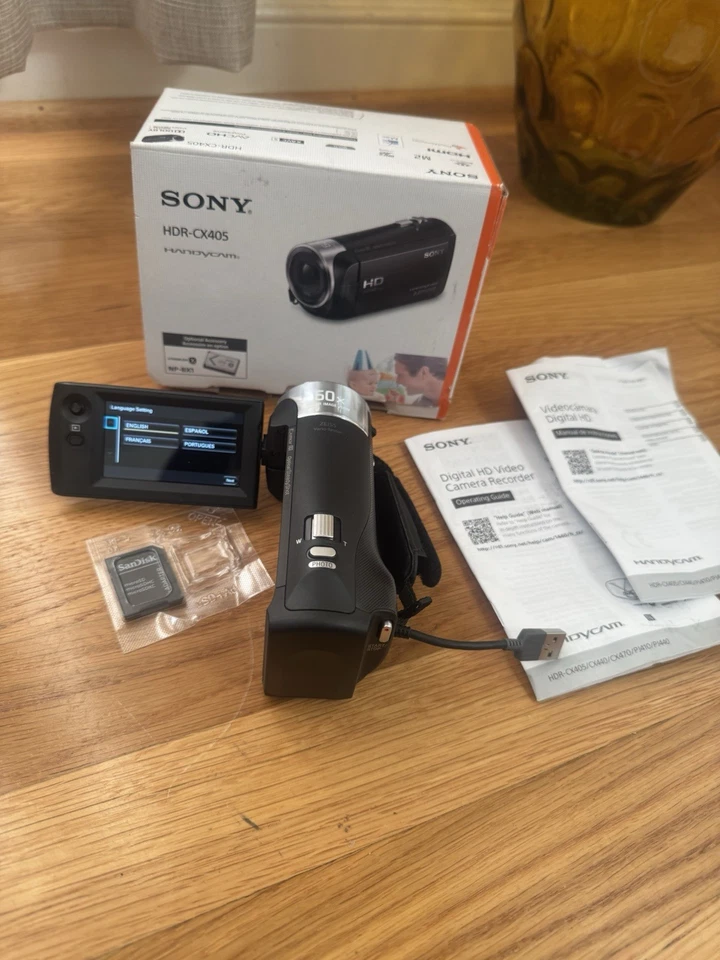 Sony HDR-CX405 Handycam 1080p Full HD Camcorder  Free Shipping - Image 4 of 4
