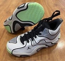 Jordan Tatum 3 Zen Kids/Womens Grey Green Black HF3136-001 Sz 6Y 7.5 Wmns