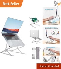 Laptop Stand Aluminum Alloy Adjustable Portable for 10-15.6 Inch MacBook PC