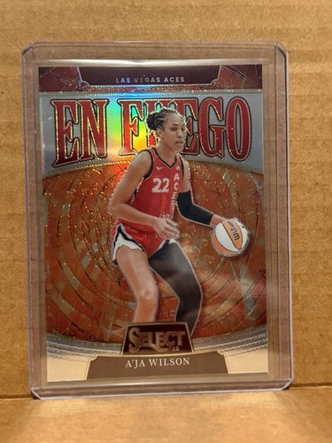 A'ja Wilson [Silver] #14 2025 Panini Select WNBA En Fuego card