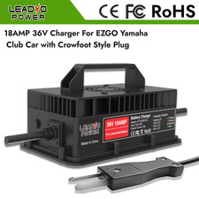 36V 18A golf cart Battery Charger with crowfoot plug fast charging 800W IP67