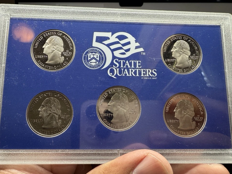2005 United States Mint 50 State Quarters California Minnesota Oregon Kansas Etc - Image 2 of 3