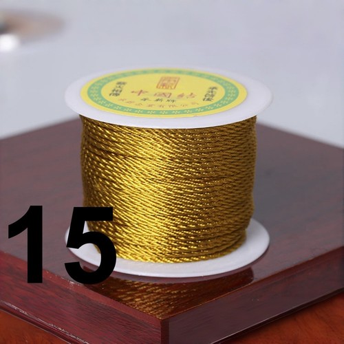 50 Meter Nylonschnur Chinesisch Satin Seide Geflochten Kordel Liebe Bindeseil 2mm - Bild 32 von 38