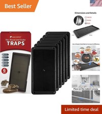 Super Glue Traps 6 Pack for Mice Snakes Rats Heavy Sticky Indoor Pet Safe Pes...