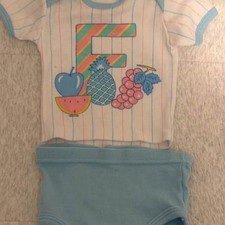 Vintage Baby Girl Outfit 3-6 months