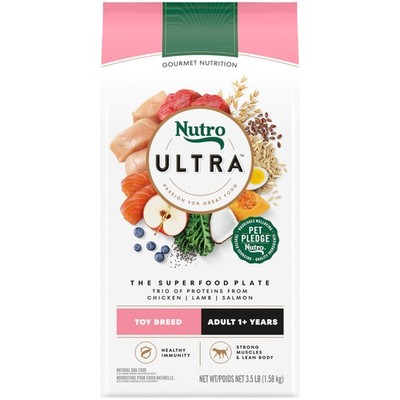 Nutro Ultra Adult Toy Breed Dog Food Chicken & Salmon 3.5 lb Bag